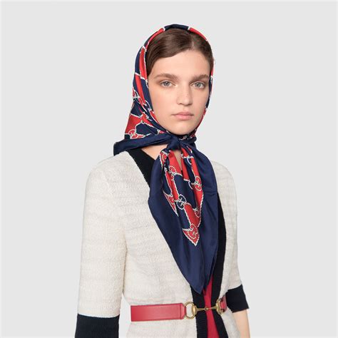 gucci print silk scarves for women|original gucci silk scarf.